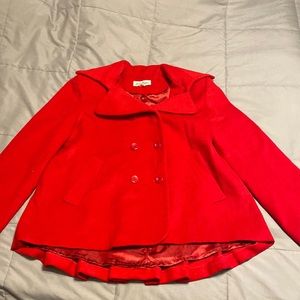Pea coat Red